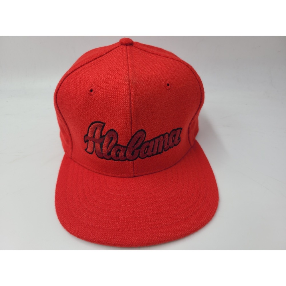 Vintage University of‎ Alabama Crimson Tide Script Snapback Hat Cap Wool Blend